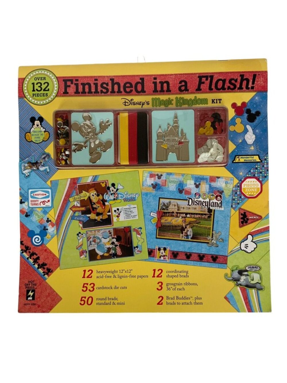 Disney Magic Kingdom 12x12 Scrapbook Kit Finished in a Flash Hot off Press